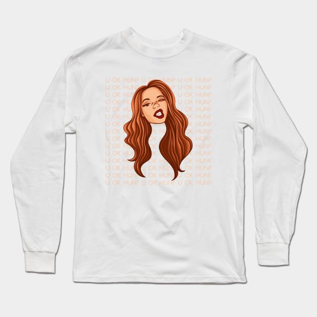 U Ok Hun? Long Sleeve T-Shirt by CharlottePenn